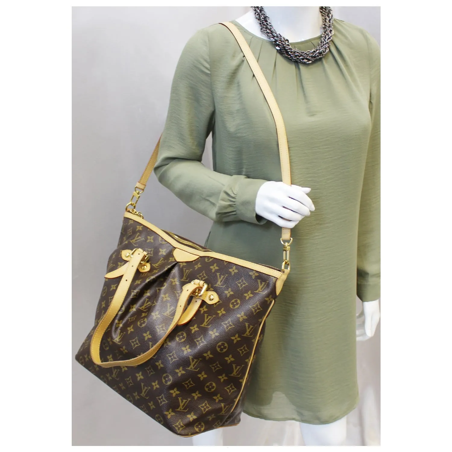 LOUIS VUITTON Palermo GM Monogram Canvas Tote Shoulder Bag
