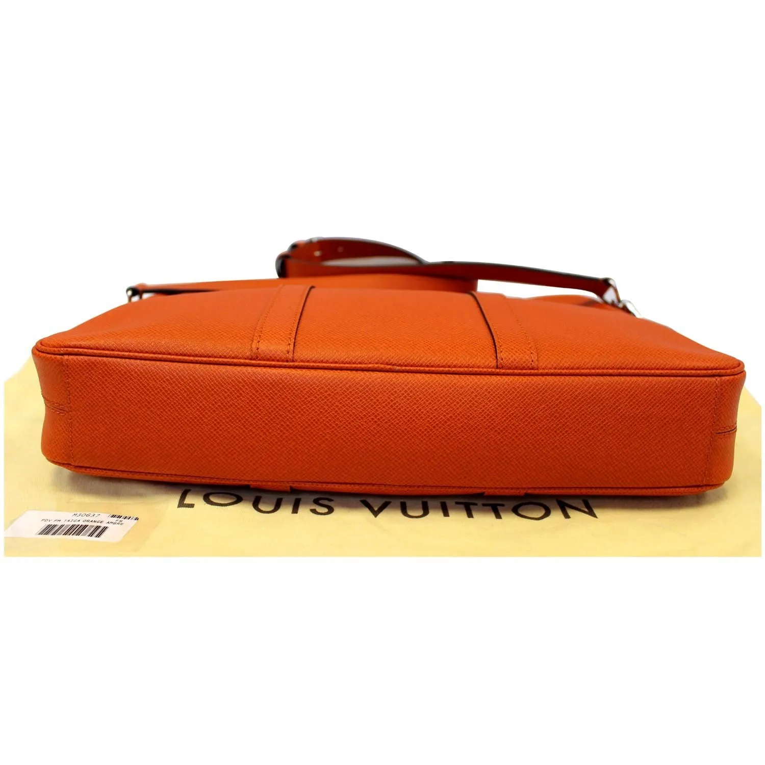 LOUIS VUITTON Porte-Documents Voyage PM Briefcase Taiga Leather Orange