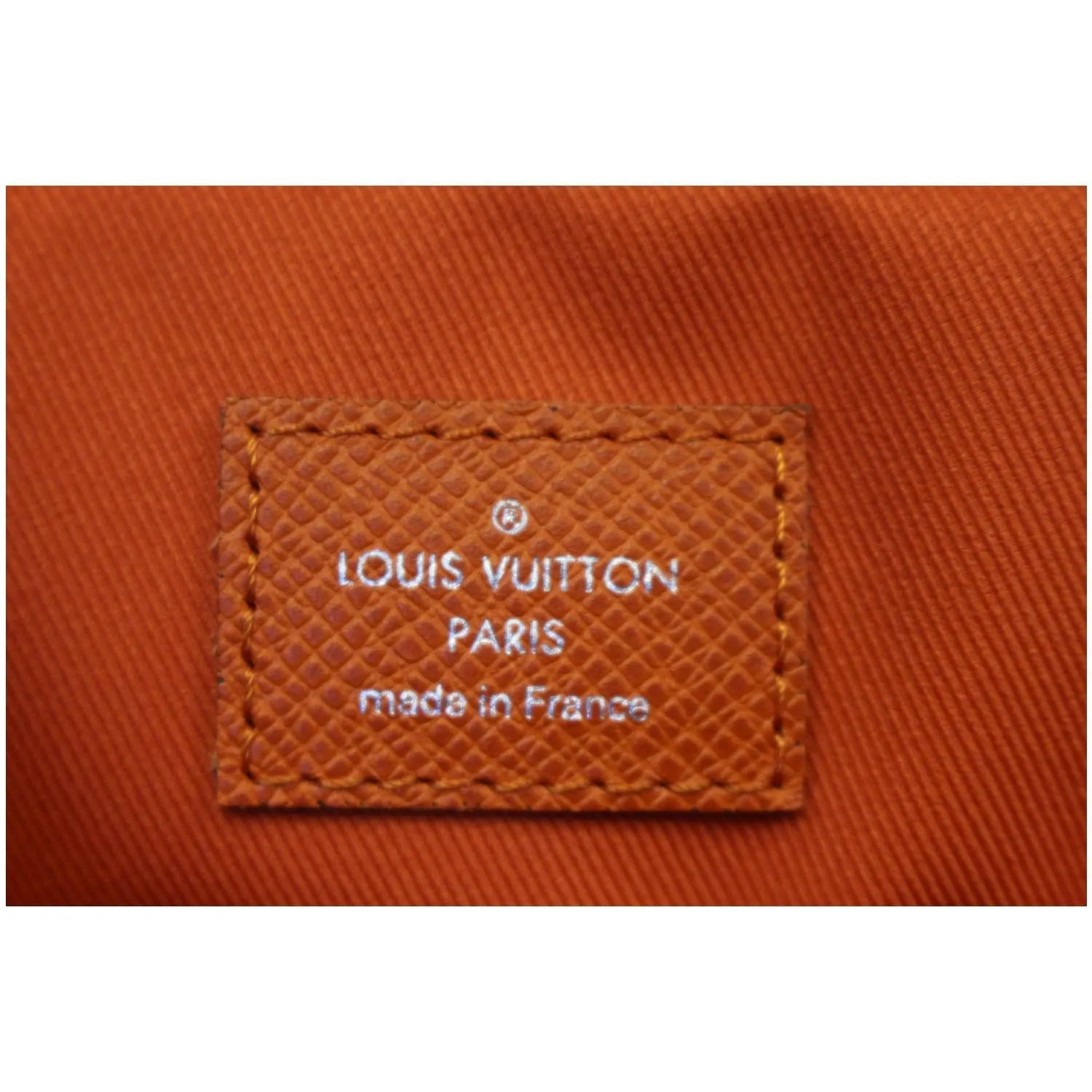 LOUIS VUITTON Porte-Documents Voyage PM Briefcase Taiga Leather Orange