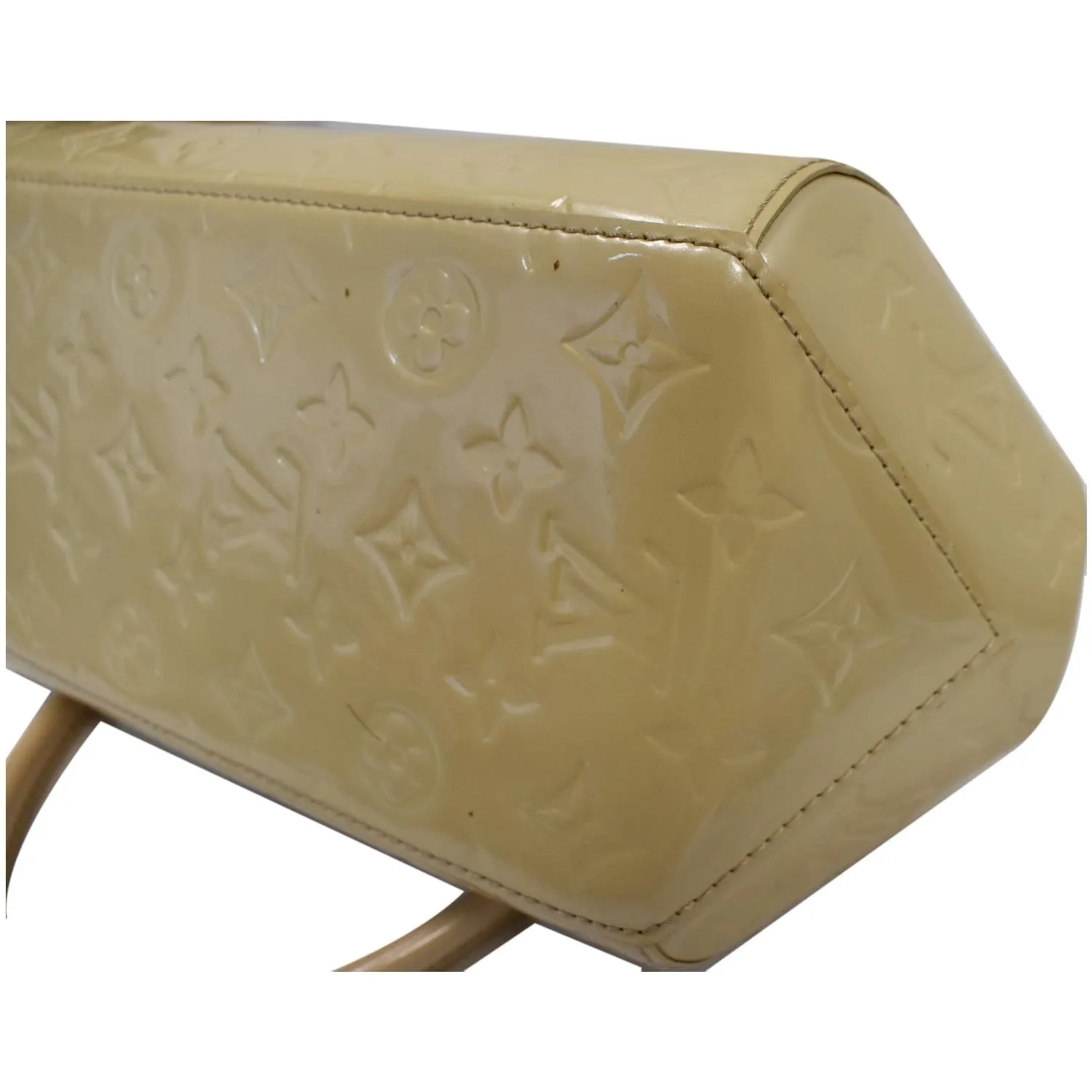 Louis Vuitton Sherwood PM Blanc Corail Monogram Vernis Shoulder Bag Bronze