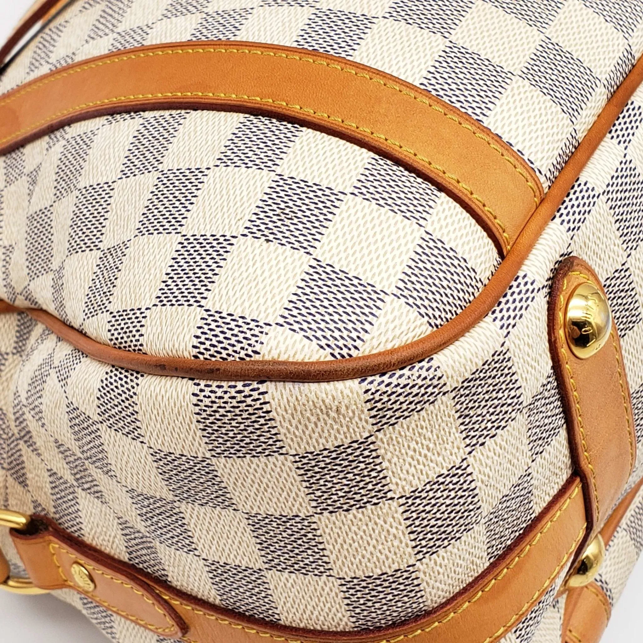 Louis Vuitton  Stresa GM White Damier Azur Shoulder Bag