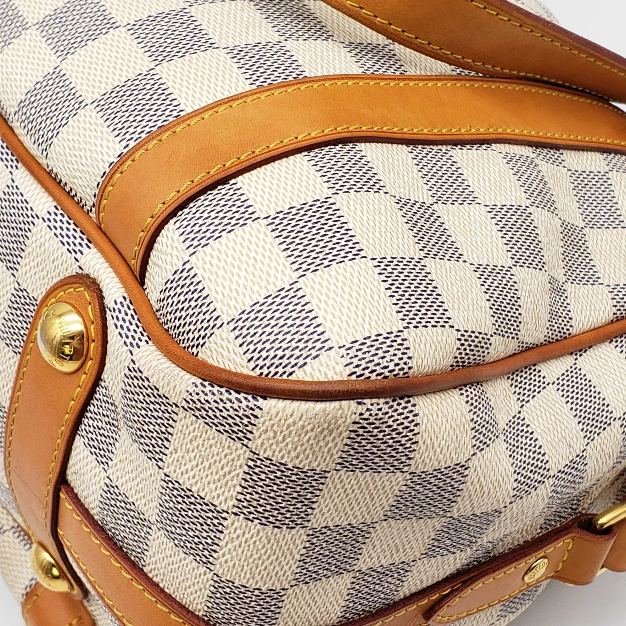 Louis Vuitton  Stresa GM White Damier Azur Shoulder Bag