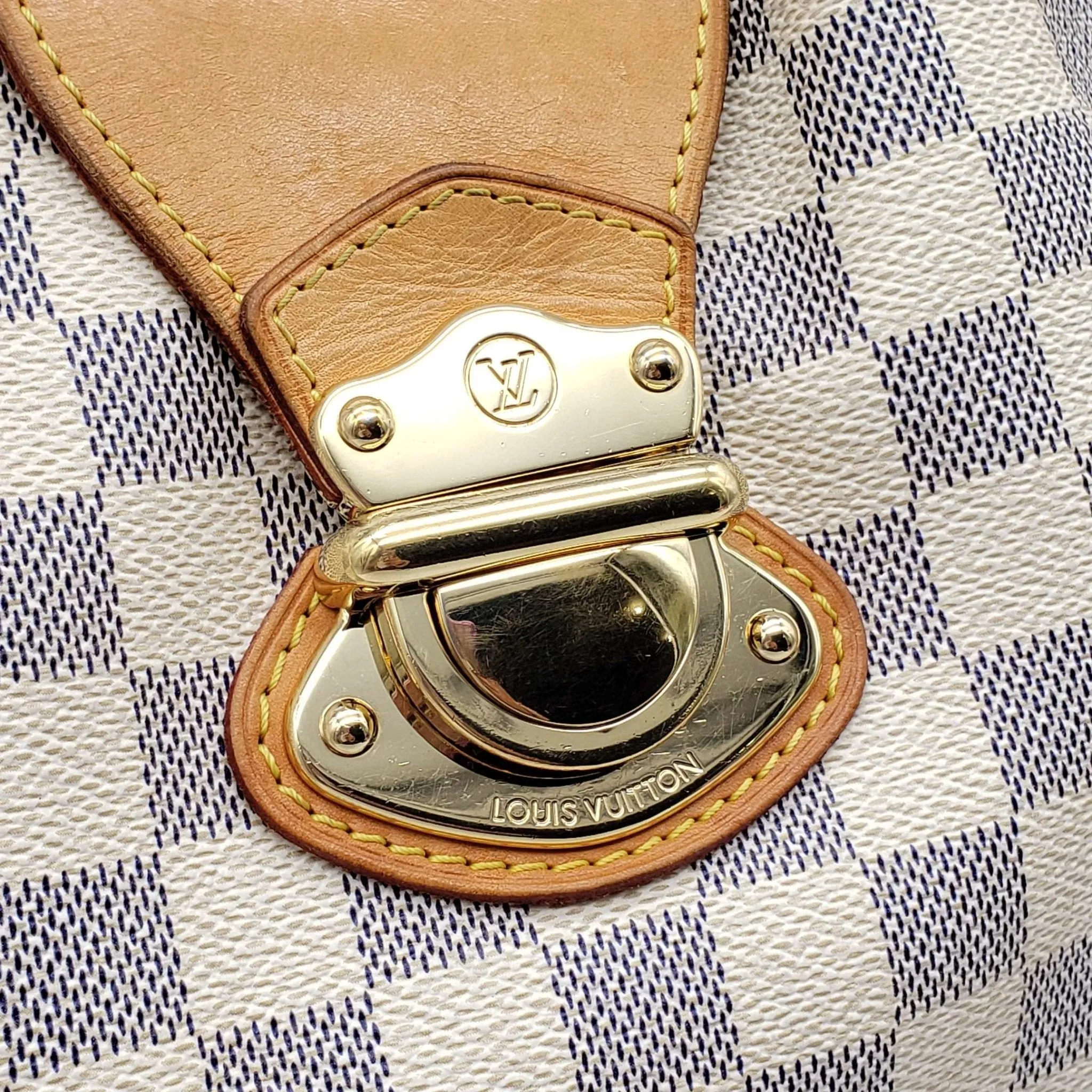 Louis Vuitton  Stresa GM White Damier Azur Shoulder Bag
