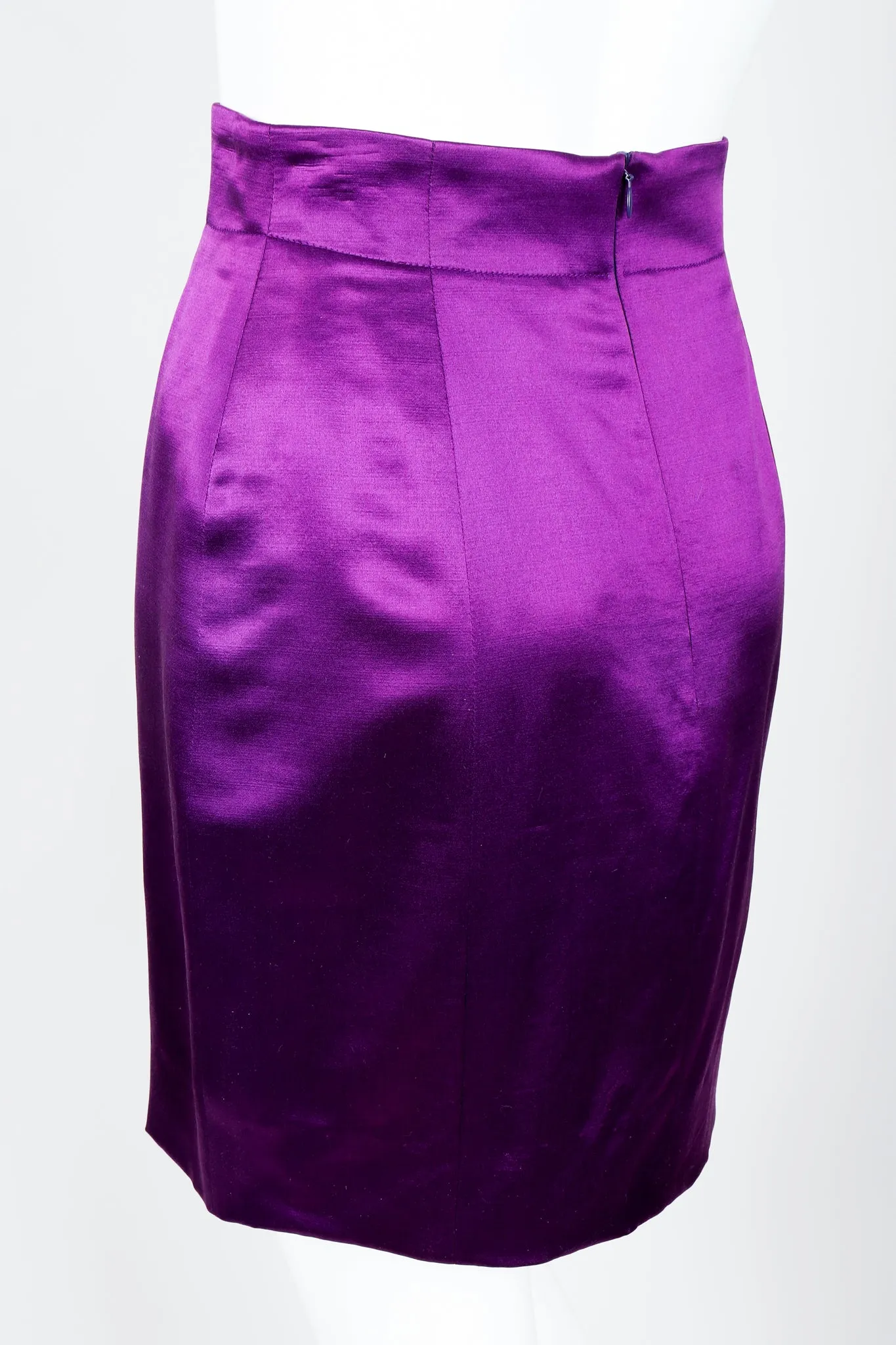 Magic Eye Satin Jacket & Skirt Set