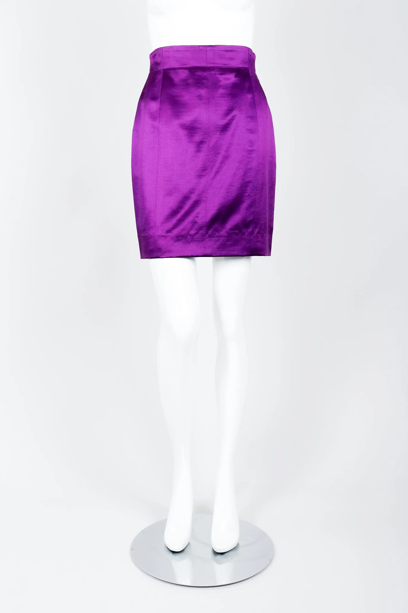 Magic Eye Satin Jacket & Skirt Set