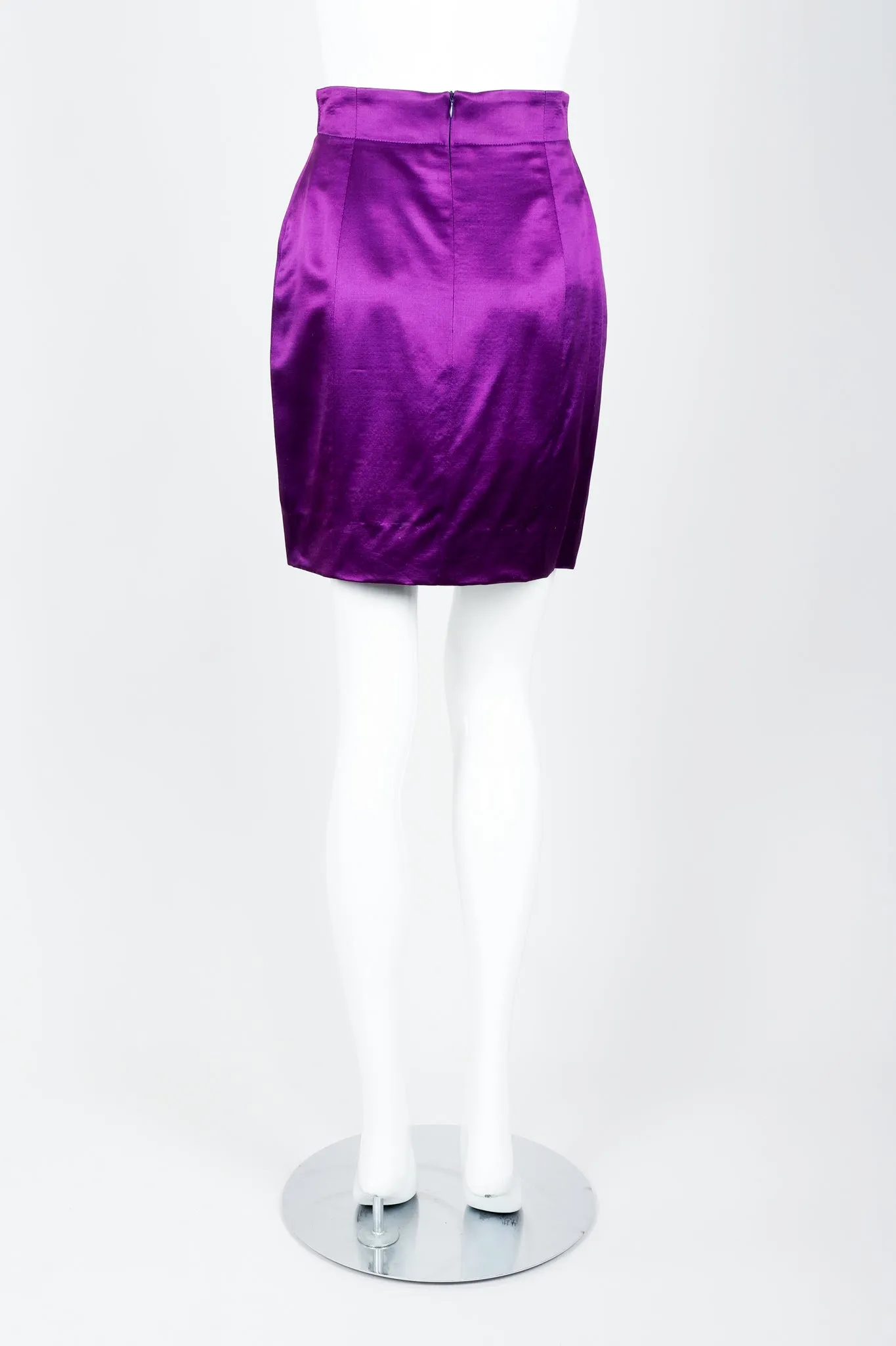 Magic Eye Satin Jacket & Skirt Set