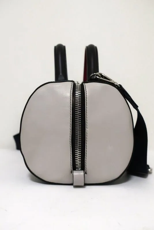 Marni Duffle Bag Black/Multicolor Striped Leather Small Crossbody Bag
