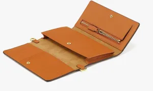 MCM Aren Crossbody Wallet in Monogram Leather-MXEBAKM01-Roasted Pecan-One Size