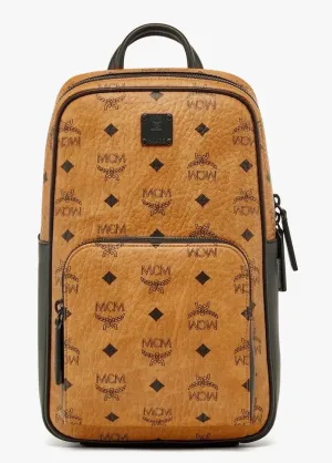 MCM Aren Sling Small-MMLDSTA01-Cognac