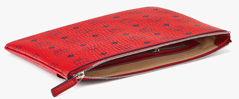 MCM Crossbody Pouch in Visetos Original-MYZAAVI02-Candy Red-Medium