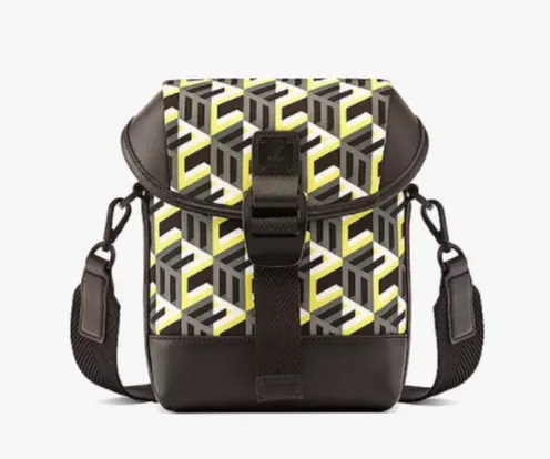 MCM N/S Crossbody Bag in Cubic Monogram Nylon-MMRCSCK01-Yellow
