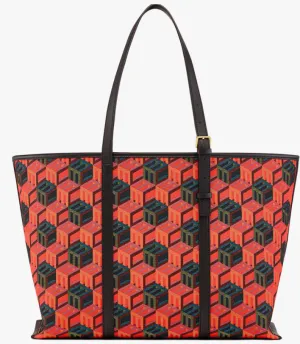 MCM Shopper in Cubic Monogram Jacquard-MWPCSCK01-Multi MT