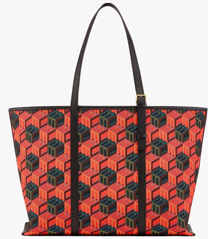 MCM Shopper in Cubic Monogram Jacquard-MWPCSCK01-Multi MT