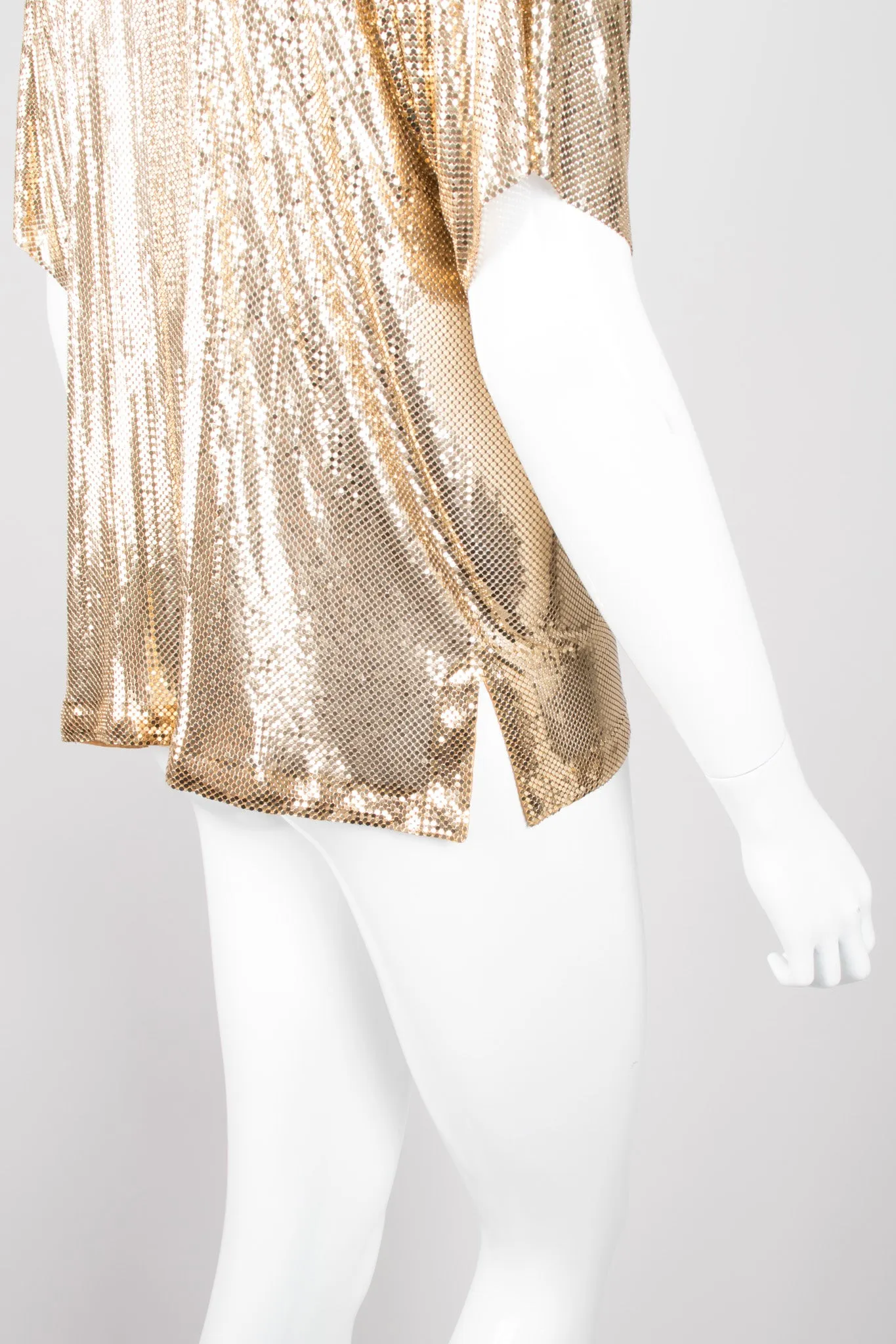 Mesh Cowlneck Top
