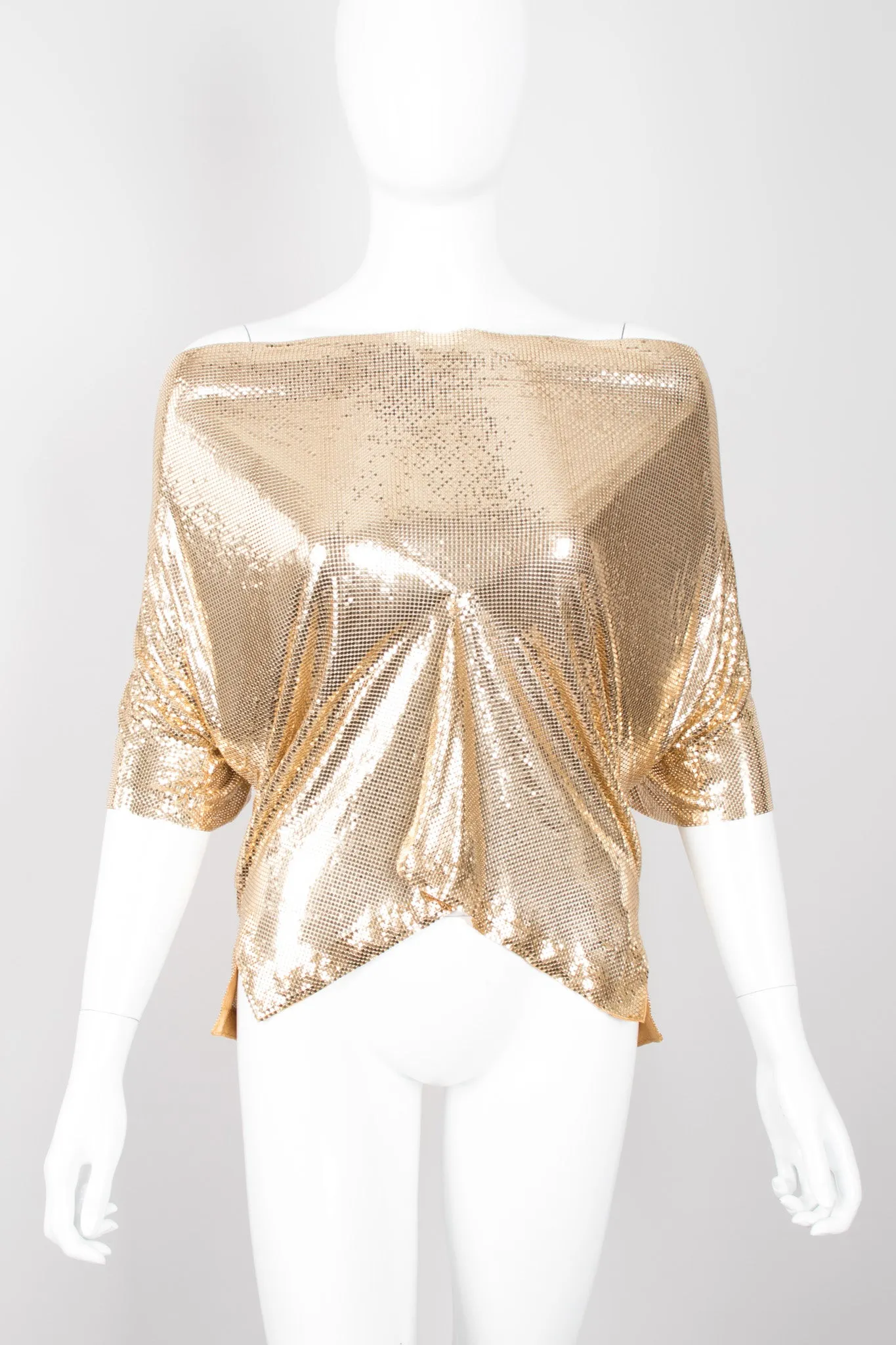 Mesh Cowlneck Top