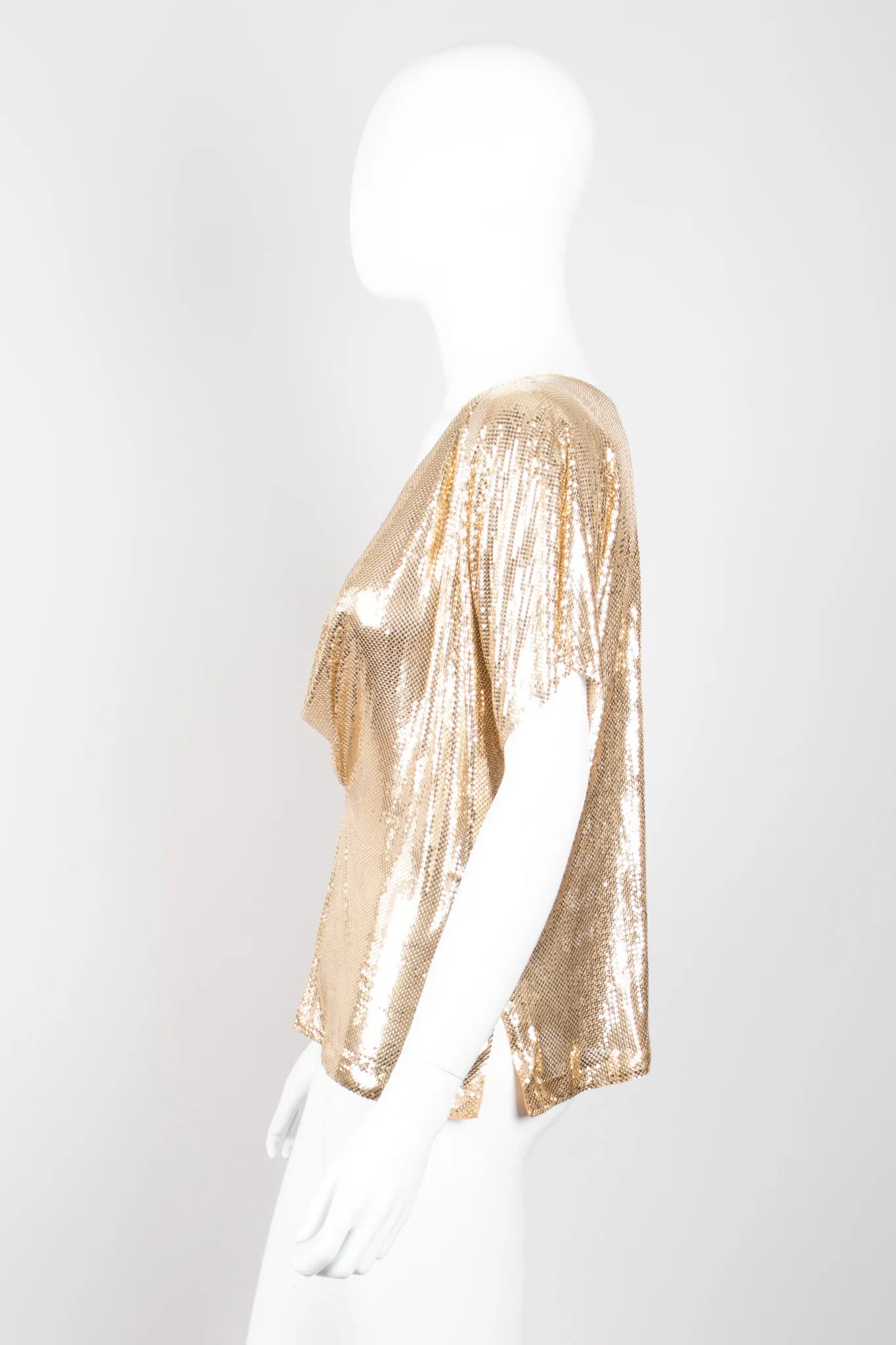 Mesh Cowlneck Top