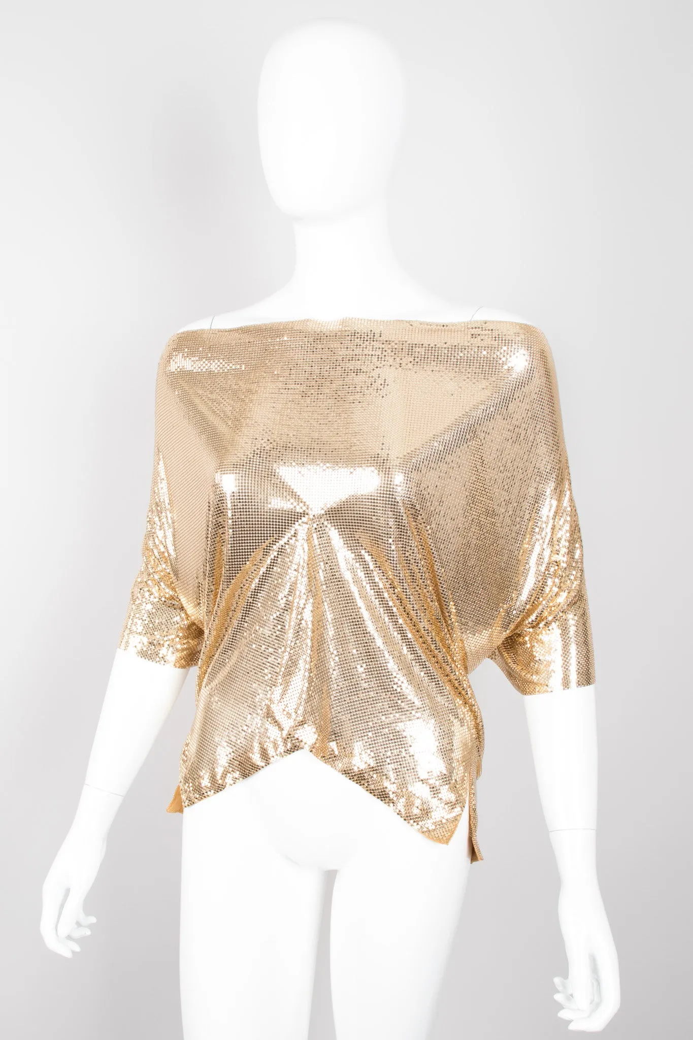 Mesh Cowlneck Top