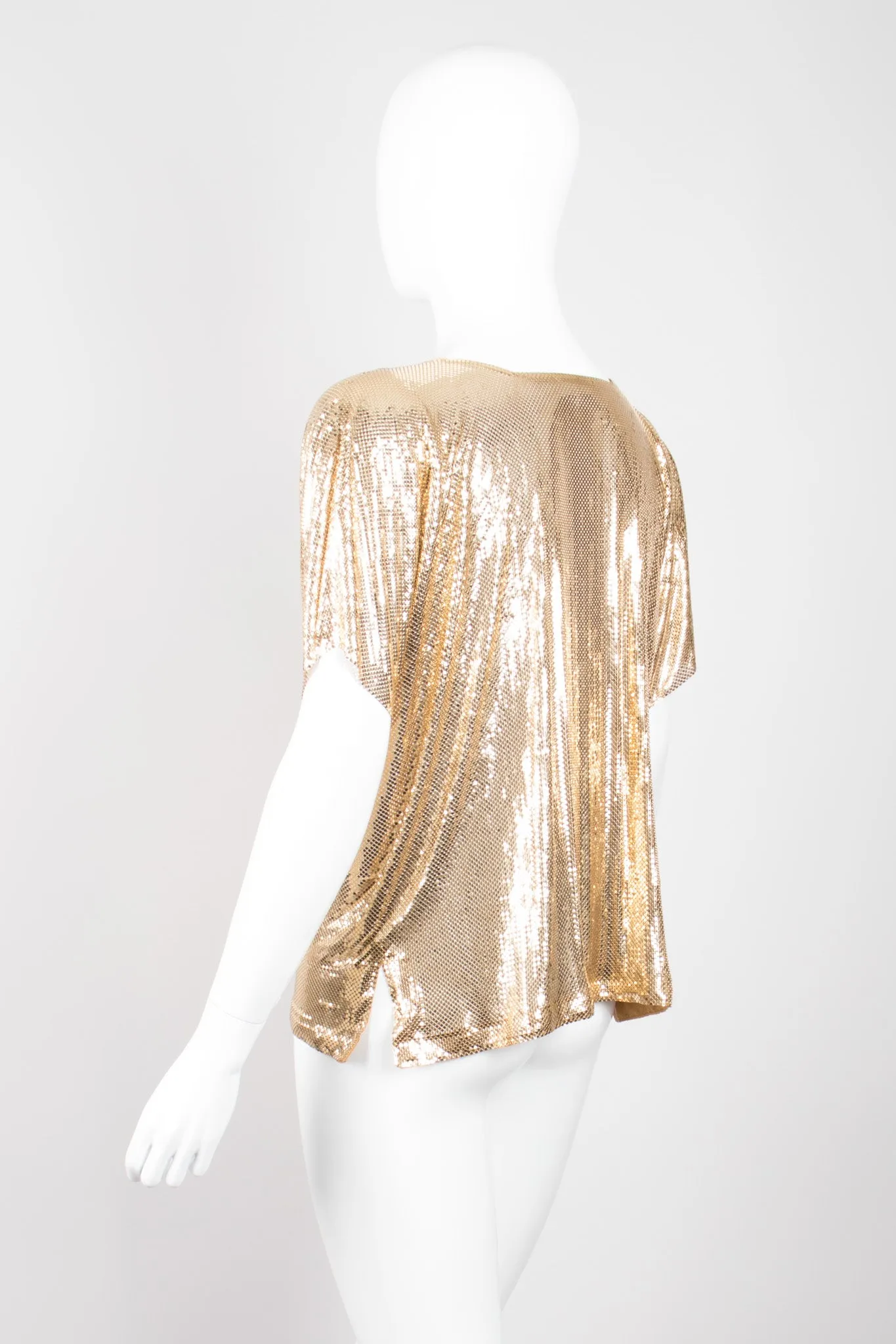 Mesh Cowlneck Top