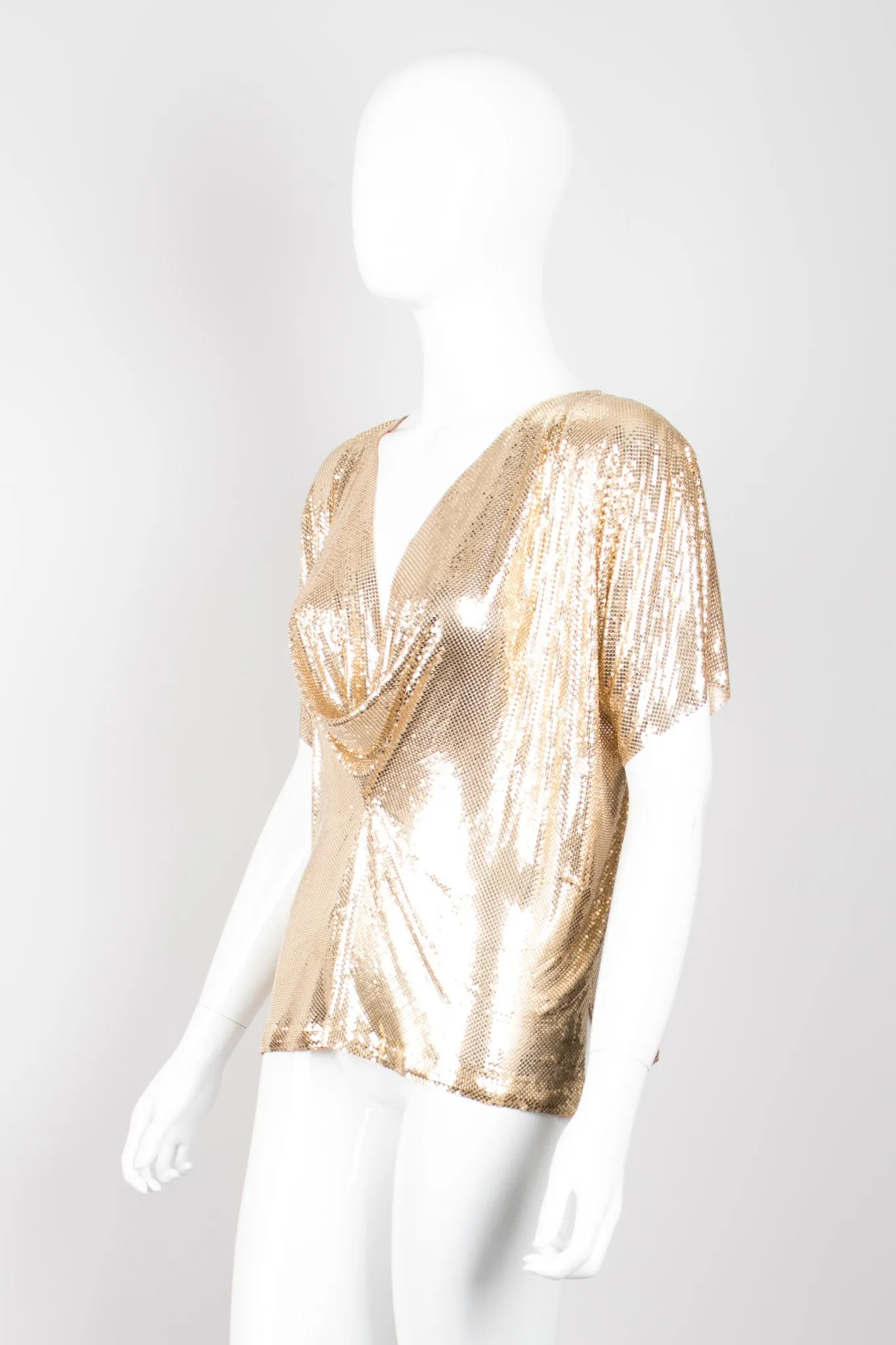 Mesh Cowlneck Top