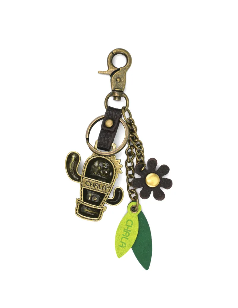 Metal Charming Keychain - Cactus