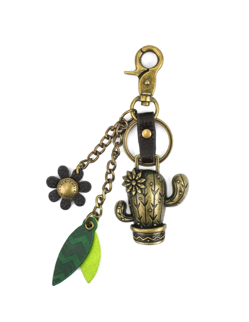 Metal Charming Keychain - Cactus