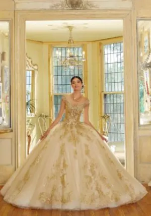 Metallic Glitter Ballgown