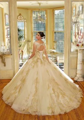 Metallic Glitter Ballgown