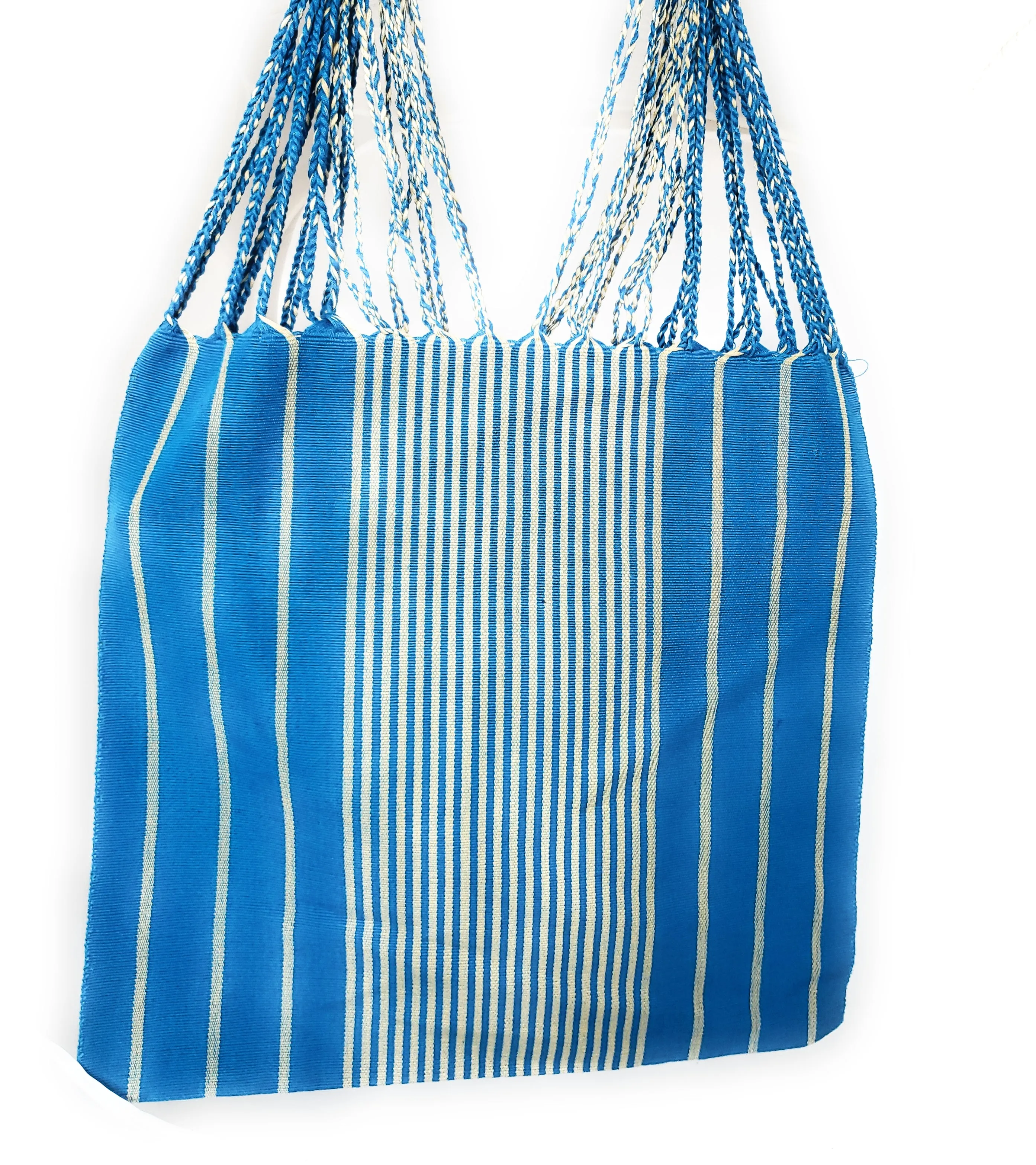 Mexican Striped Hammock Bag Woven Tote Chiapas Women's Handmade