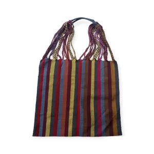Mexican Striped Hammock Bag Woven Tote Chiapas Women's Handmade
