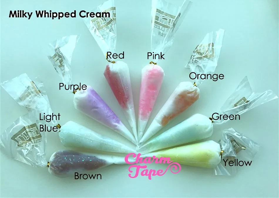 Milky Jelly Whip Deco Cream - 50 gram (Free 1 tip) Fake Frosting