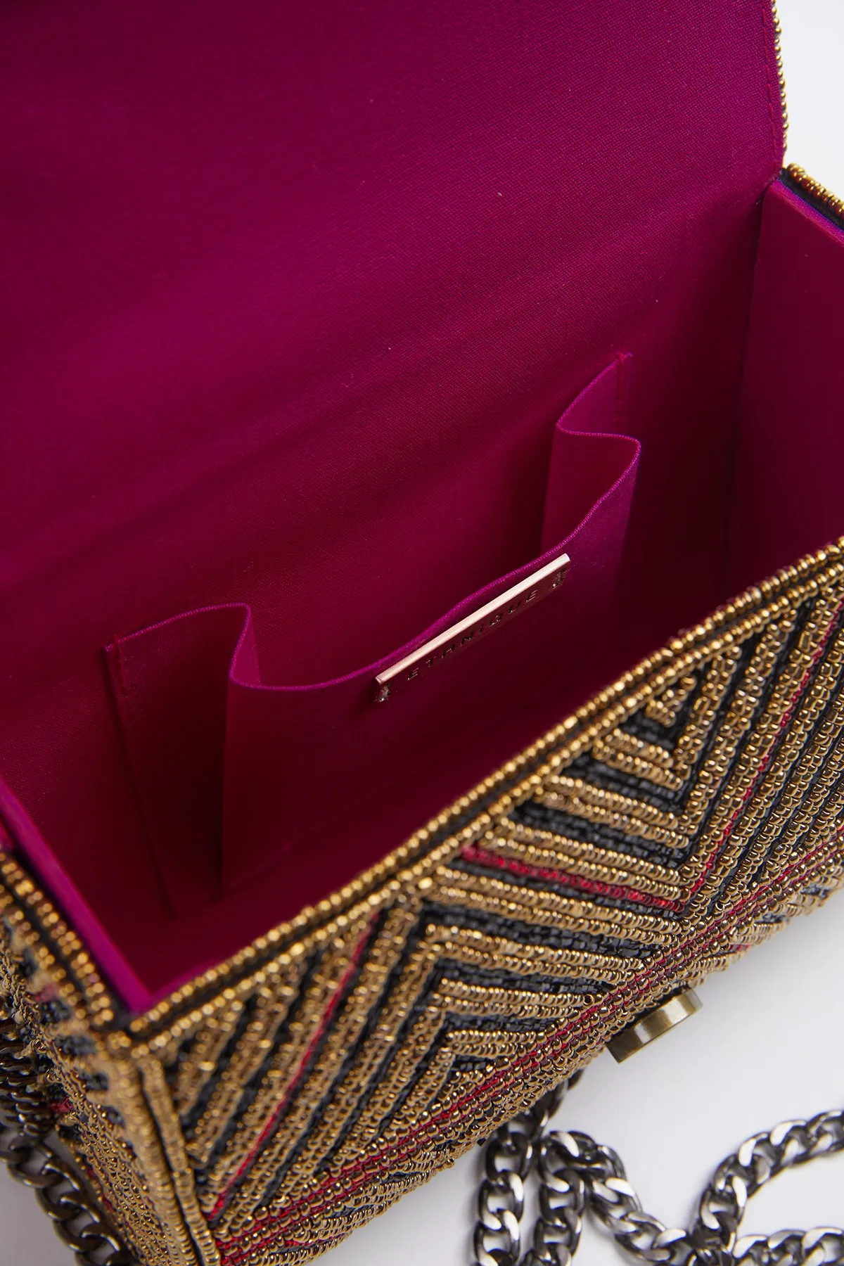 MINERVAS BEADED CROSS-BODY CLUTCH BAG