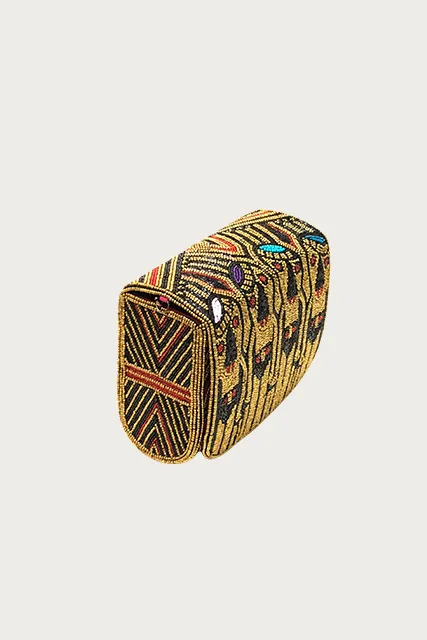 MINERVAS BEADED CROSS-BODY CLUTCH BAG
