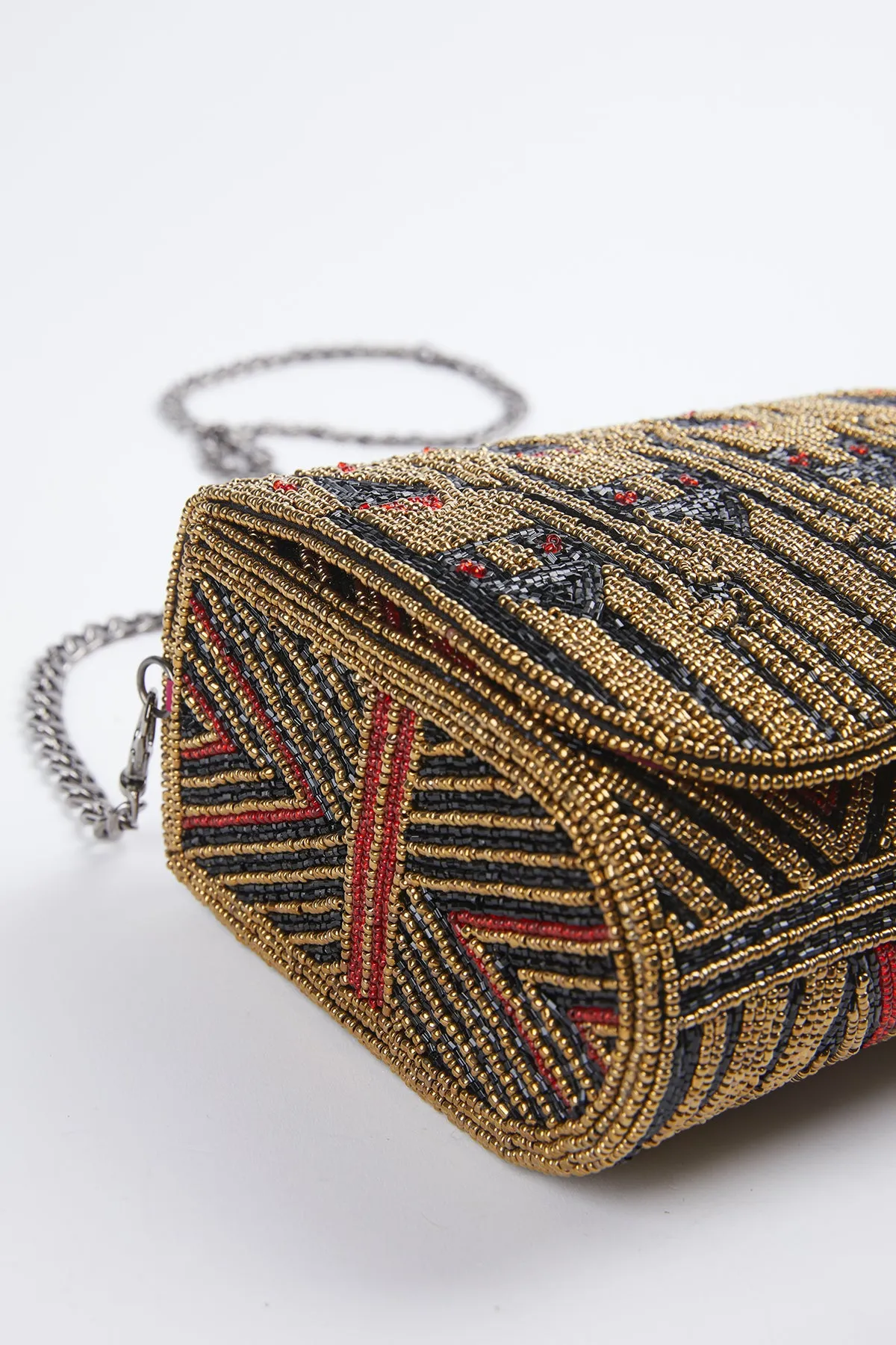 MINERVAS BEADED CROSS-BODY CLUTCH BAG