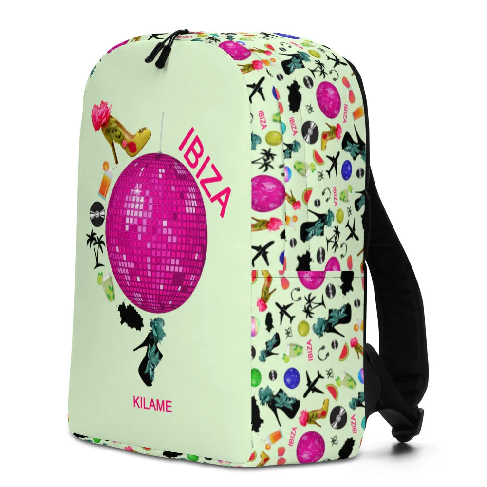 Minimalist Backpack 'Ibiza disco'