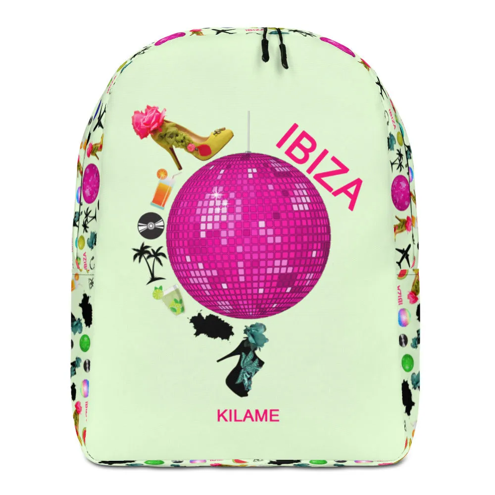 Minimalist Backpack 'Ibiza disco'