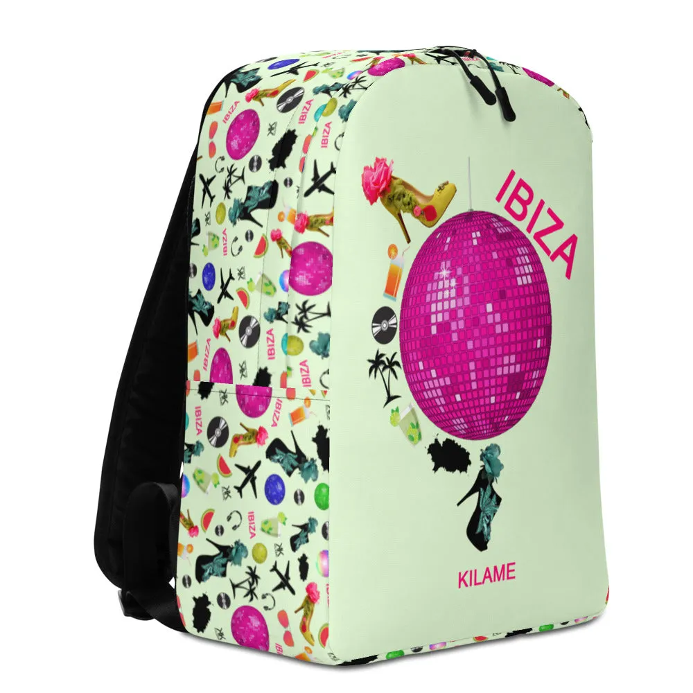 Minimalist Backpack 'Ibiza disco'