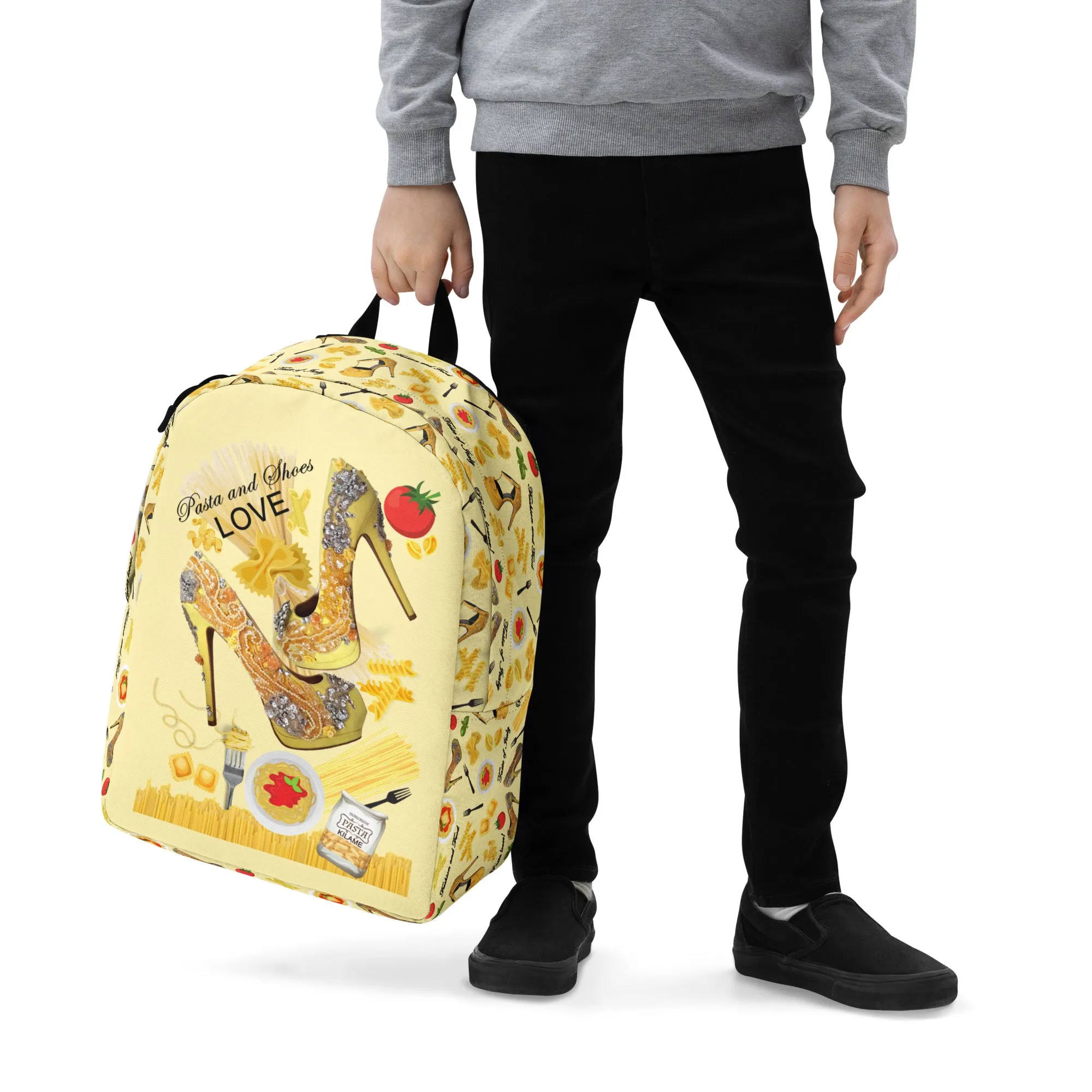 Minimalist Backpack 'Pasta and shoes'