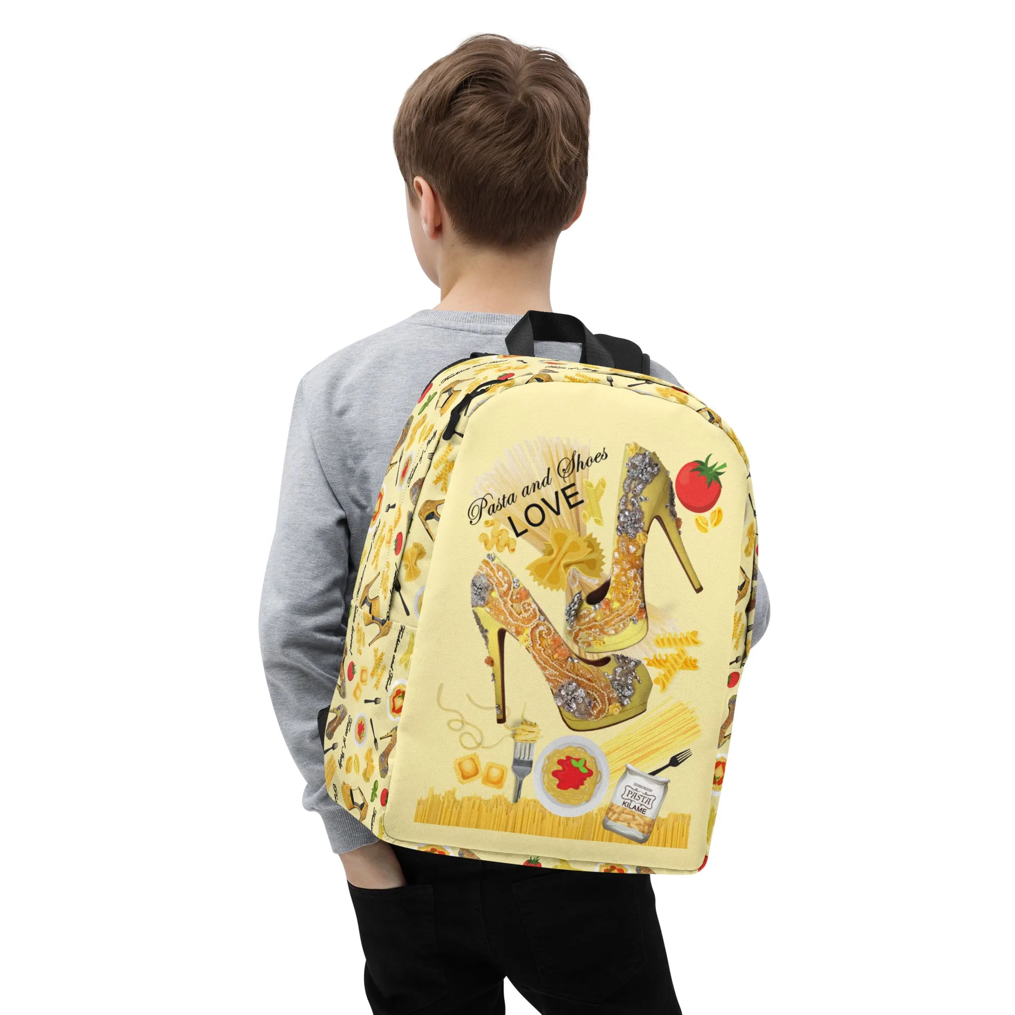 Minimalist Backpack 'Pasta and shoes'