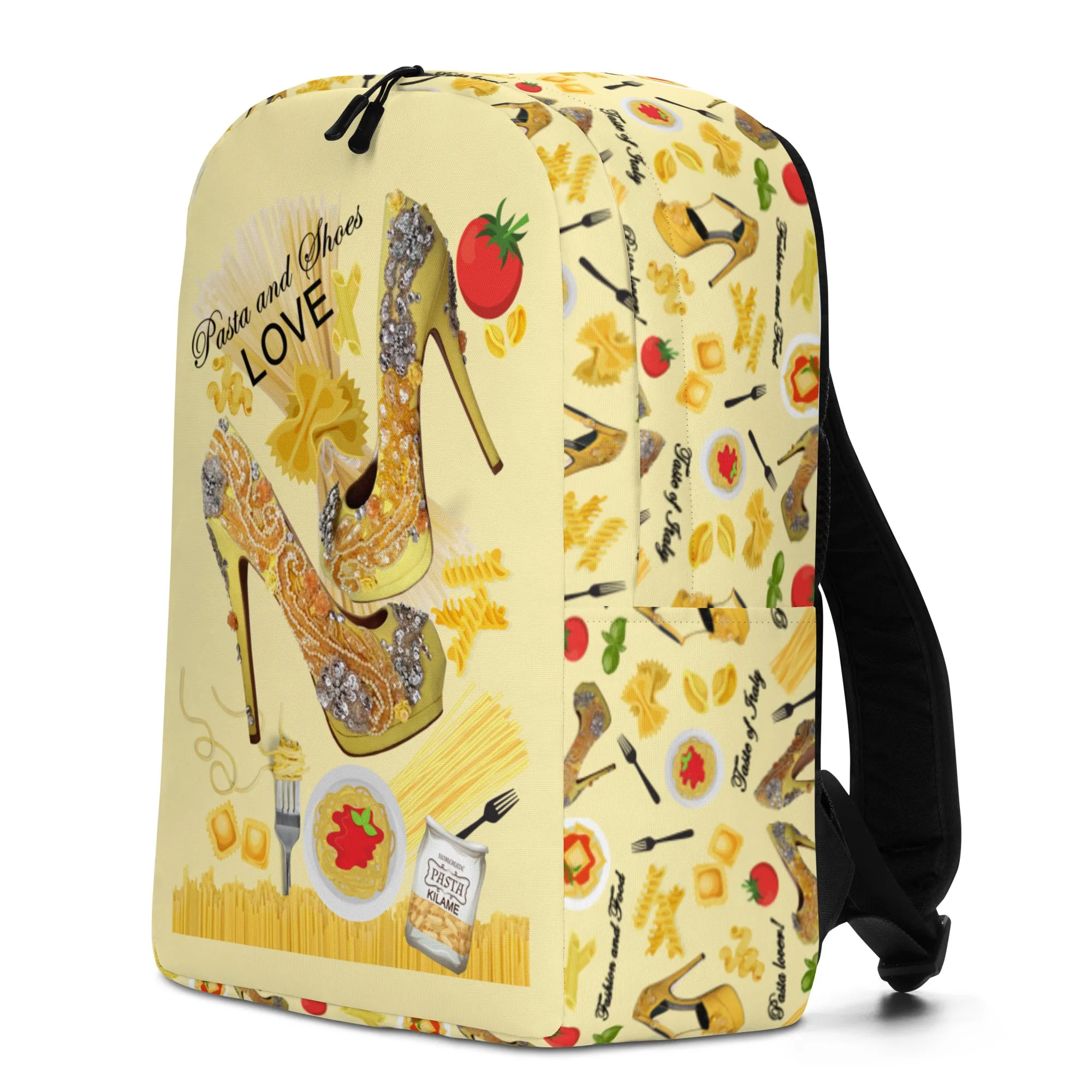 Minimalist Backpack 'Pasta and shoes'