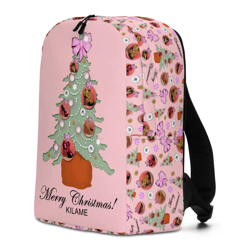 Minimalist Backpack 'Pink Christmas'