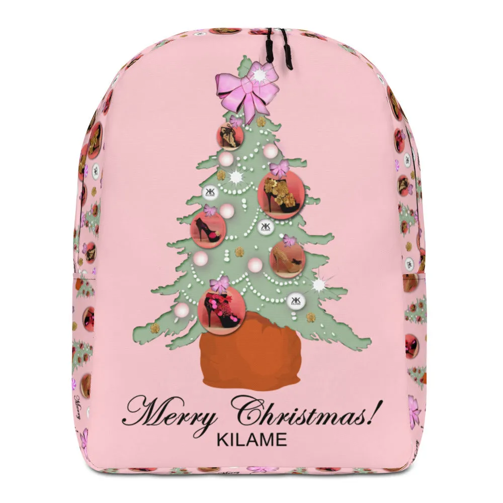 Minimalist Backpack 'Pink Christmas'