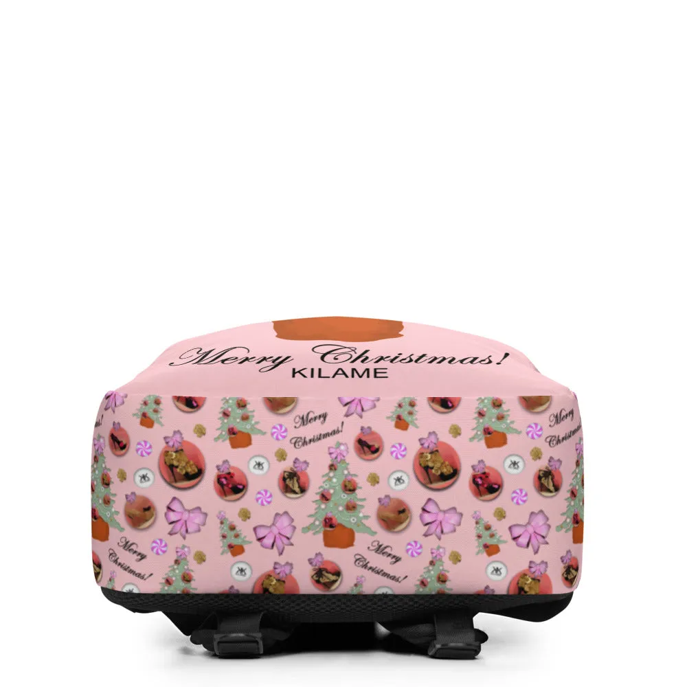 Minimalist Backpack 'Pink Christmas'