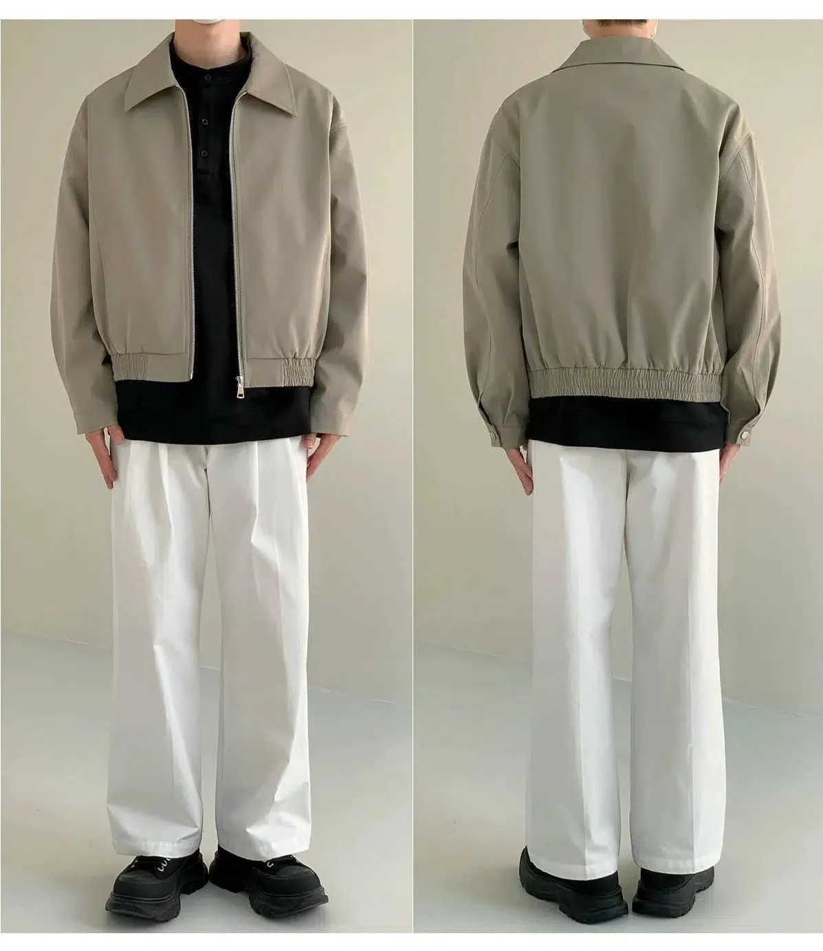 Minimalist Casual Zipper Jacket