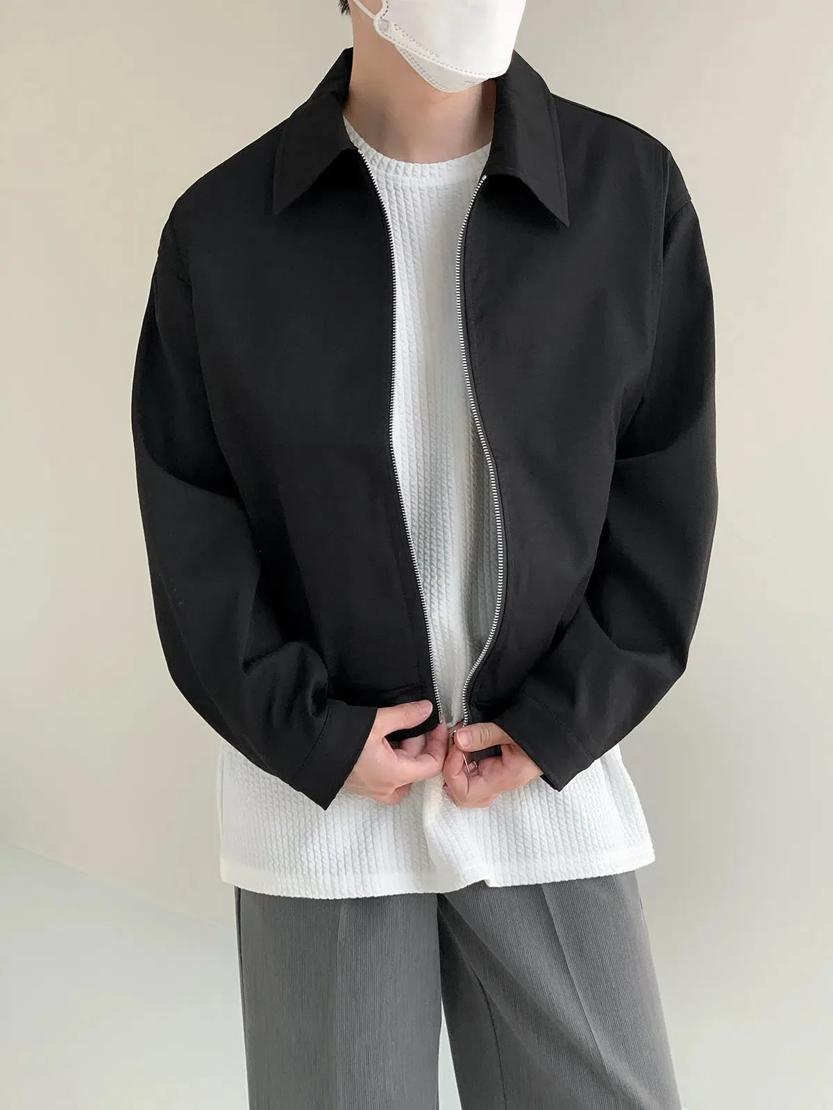 Minimalist Casual Zipper Jacket