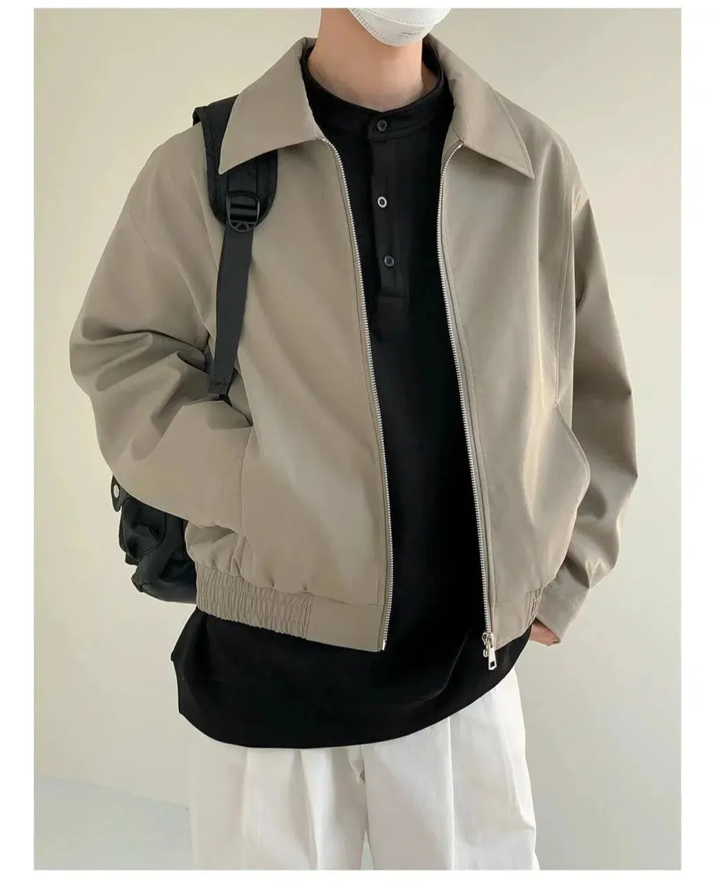 Minimalist Casual Zipper Jacket