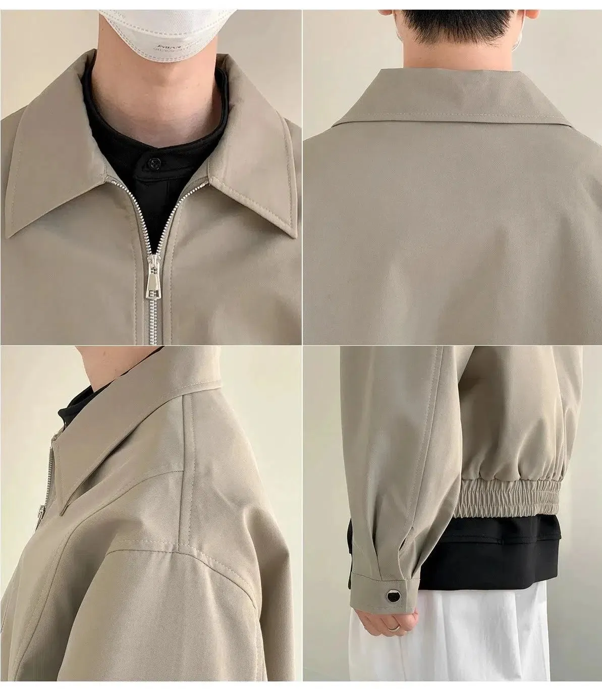 Minimalist Casual Zipper Jacket