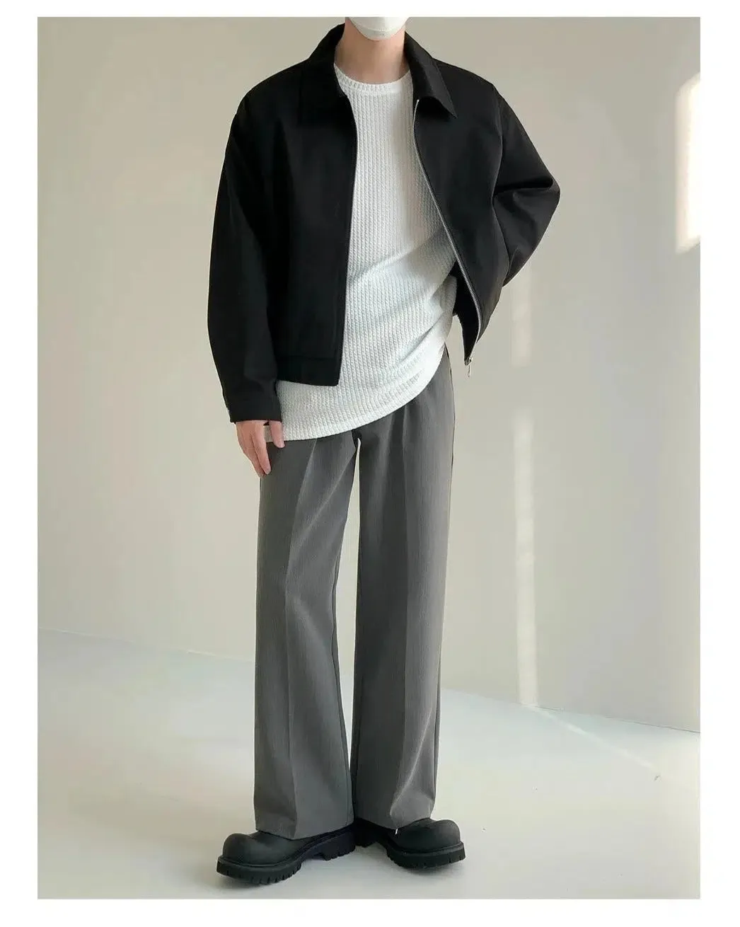 Minimalist Casual Zipper Jacket