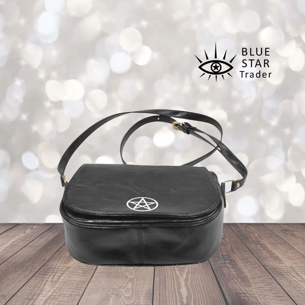 Minimalist Pentagram Black Witch Purse Saddlebag