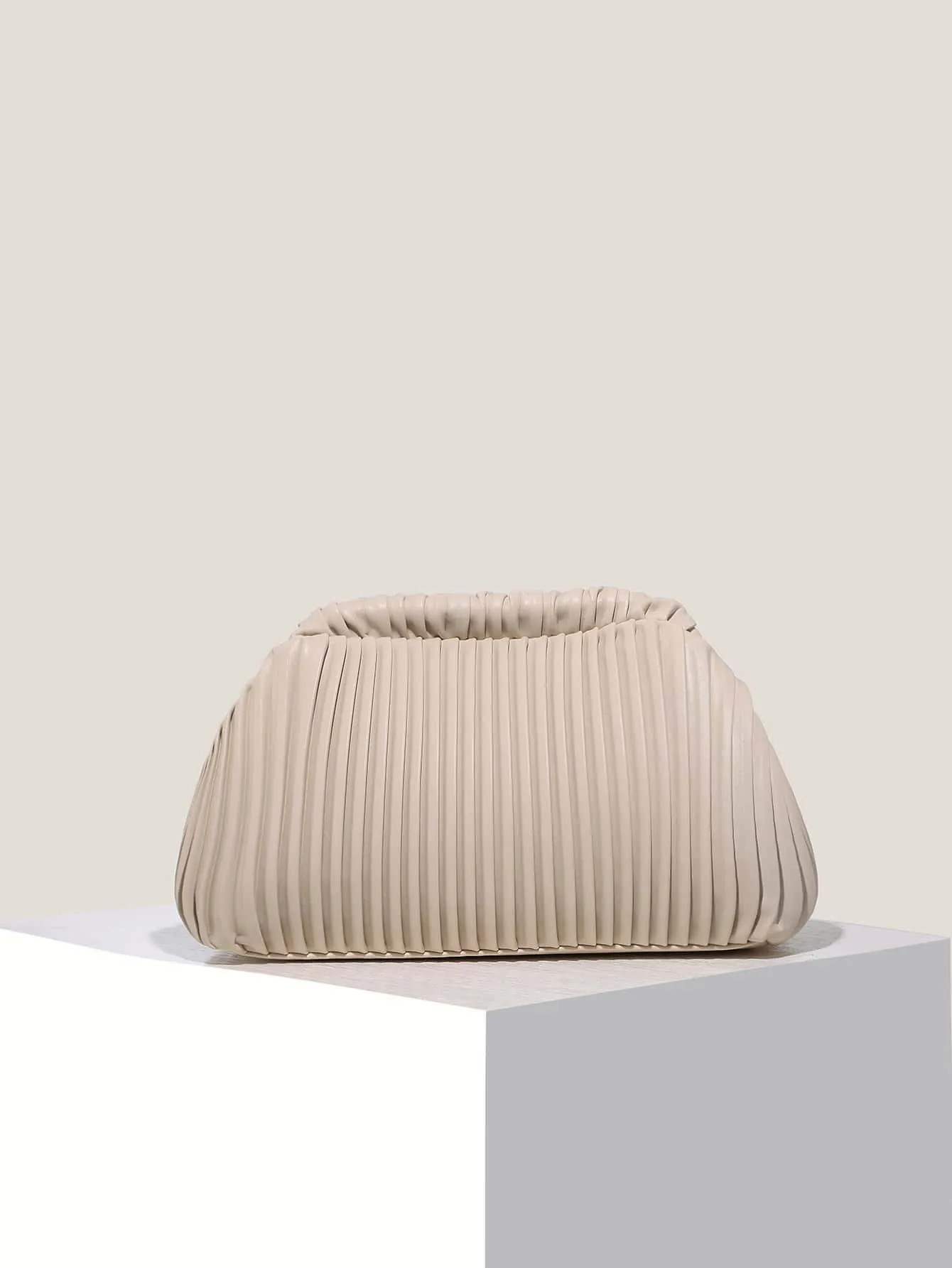 Minimalist Ruched Bag - ᗰ'₂₂ - Apricot