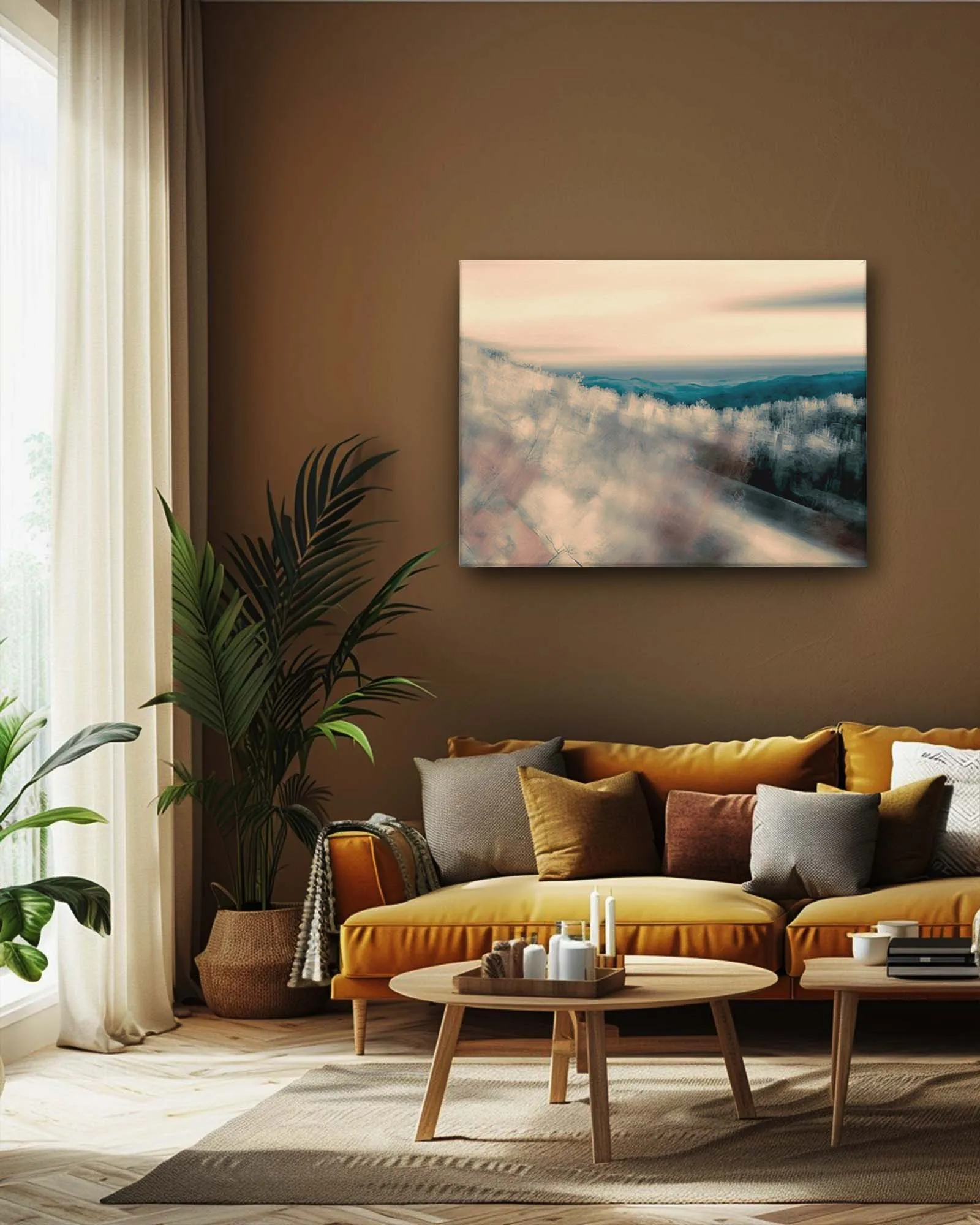 Misty Horizon modern canvas art
